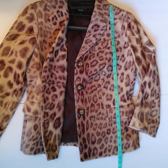 Talbots leopard print blazer Size 4p - Picture 4 of 7